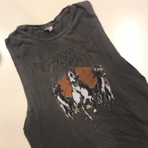 OBEY Muscle Tee Wild mustang sz Small